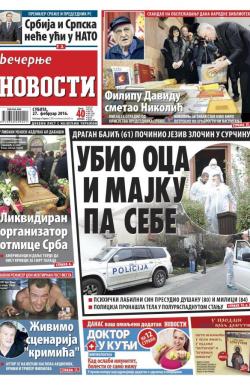 Večernje novosti - broj 1814, 27. feb 2016.