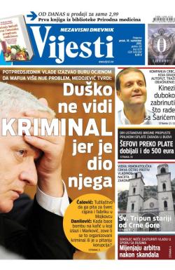 Vijesti - broj 6279, 18. sep 2015.