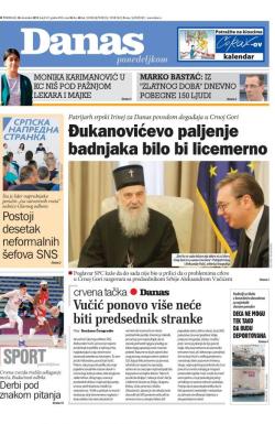 Danas - broj 8127, 30. dec 2019.