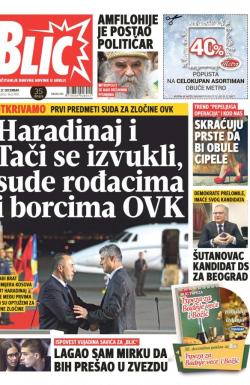 Blic - broj 7498, 27. dec 2017.