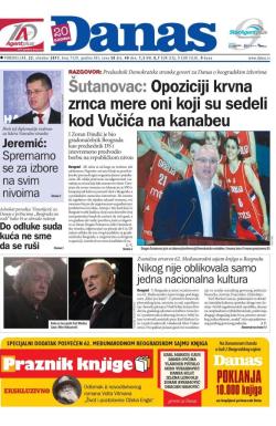 Danas - broj 7329, 23. okt 2017.