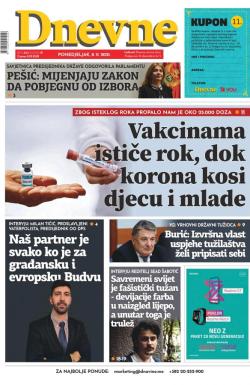 Dnevne novine - broj 3144, 8. nov 2021.