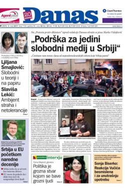 Danas - broj 7154, 3. maj 2017.