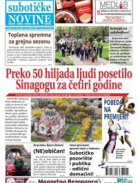Nove Subotičke novine - broj 290, 14. okt 2022.