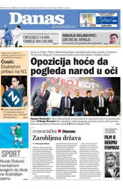 Danas - broj 8162, 3. feb 2020.