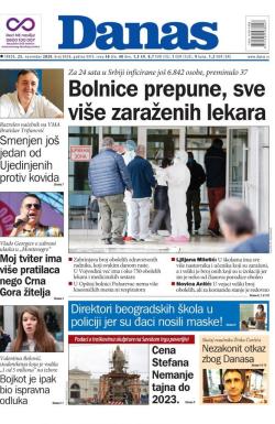 Danas - broj 8458, 25. nov 2020.