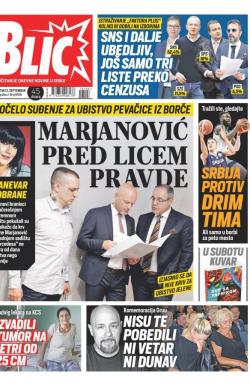 Blic - broj 8106, 12. sep 2019.