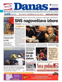 Danas - broj 5932, 26. dec 2013.