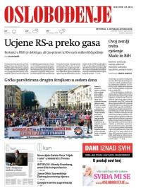 Oslobođenje - broj 26167, 3. okt 2019.