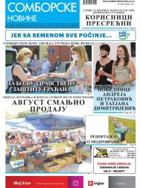 Somborske novine - broj 3451, 14. avg 2020.