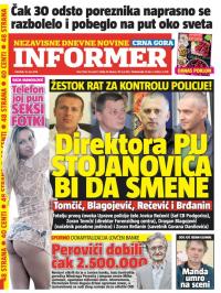Informer CG - broj 1256, 16. jun 2016.