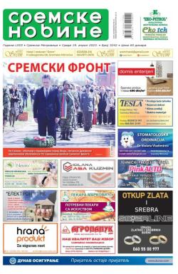 Sremske Novine - broj 3242, 19. apr 2023.