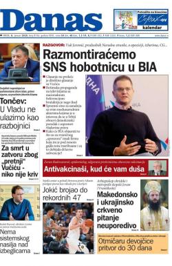 Danas - broj 8136, 8. jan 2020.