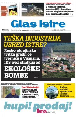 Glas Istre - broj 292, 22. okt 2020.