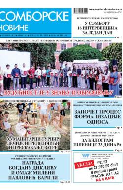 Somborske novine - broj 3707, 11. jul 2025.