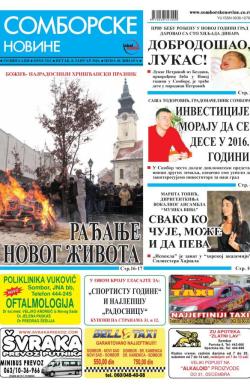 Somborske novine - broj 3211, 8. jan 2016.