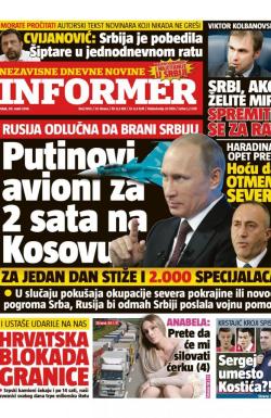 Informer - broj 1805, 30. mar 2018.