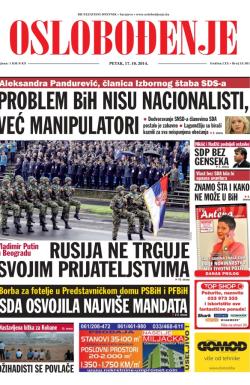 Oslobođenje - broj 24.381, 17. okt 2014.