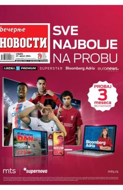 Večernje novosti - broj 4412, 27. avg 2022.