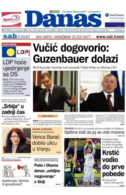 Danas - broj 5820, 5. sep 2013.