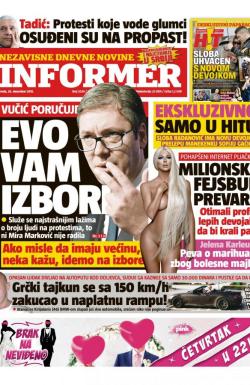 Informer - broj 2034, 26. dec 2018.