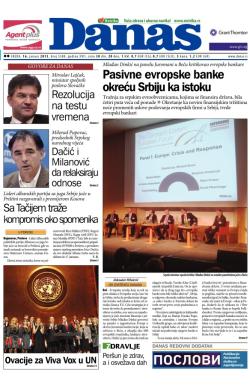 Danas - broj 5588, 16. jan 2013.