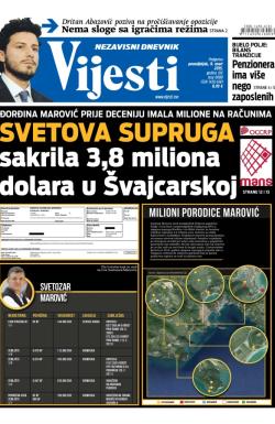 Vijesti - broj 6088, 9. mar 2015.