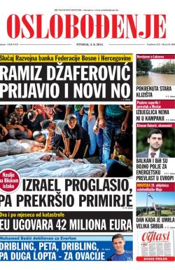 Oslobođenje - broj 24.308, 5. avg 2014.