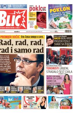 Blic - broj 6433, 10. jan 2015.