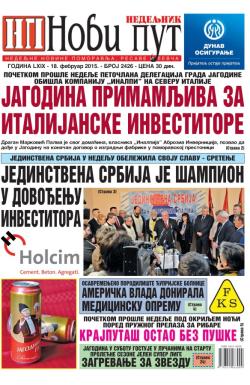 Novi put, Jagodina - broj 2426, 18. feb 2015.