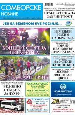 Somborske novine - broj 3406, 4. okt 2019.