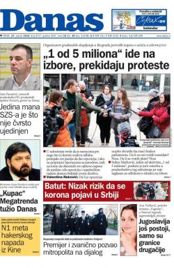 Danas - broj 8157, 29. jan 2020.