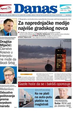 Danas - broj 7722, 20. nov 2018.