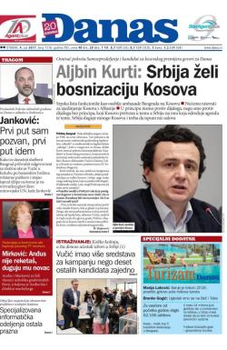 Danas - broj 7218, 4. jul 2017.