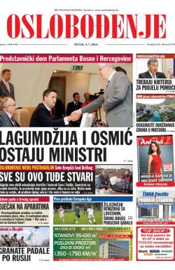 Oslobođenje - broj 24.276, 4. jul 2014.