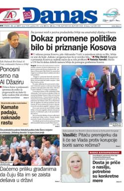 Danas - broj 7239, 25. jul 2017.