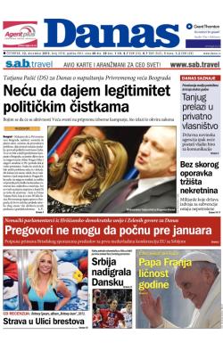 Danas - broj 5918, 12. dec 2013.