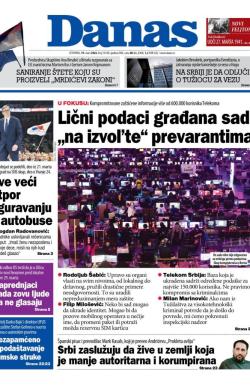 Danas - broj 10169, 19. mar 2026.