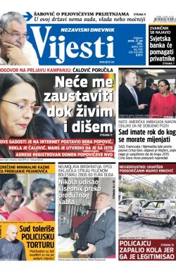 Vijesti - broj 5836, 27. jun 2014.