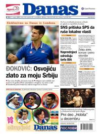 Danas - broj 5420, 1. avg 2012.