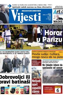 Vijesti - broj 6336, 14. nov 2015.