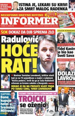 Informer - broj 1397, 28. nov 2016.