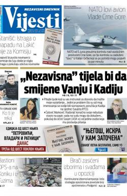Vijesti - broj 7236, 1. jun 2018.
