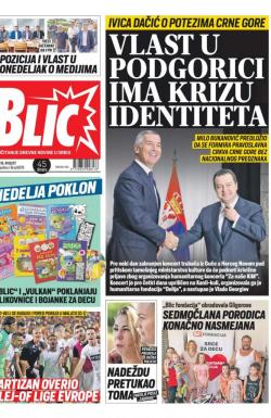 Blic - broj 8079, 16. avg 2019.