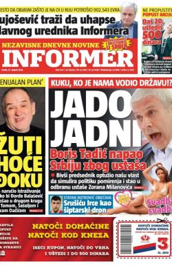 Informer - broj 1321, 31. avg 2016.