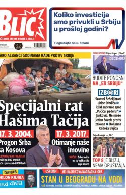 Blic - broj 7217, 18. mar 2017.