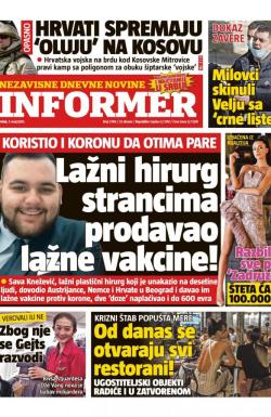 Informer - broj 2749, 7. maj 2021.