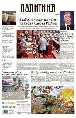 Politika - broj 40209, 13. nov 2025.