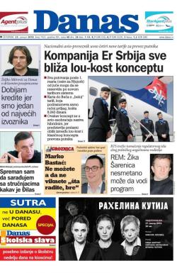 Danas - broj 7423, 25. jan 2018.