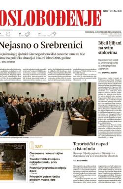 Oslobođenje - broj 25161, 11. dec 2016.